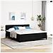 Letto a Box Spring con Materasso Nero 180x200 cm Tessuto - Foto miniatura 2