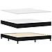 Letto a Box Spring con Materasso Nero 180x200 cm Tessuto - Foto miniatura 6