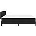 Letto a Box Spring con Materasso Nero 180x200 cm Tessuto - Foto miniatura 9