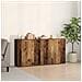 Consolle 2 pezzi Legno Antico 79x38x80 cm Legno Ingenerizzato - Foto miniatura 2