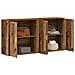 Consolle 2 pezzi Legno Antico 79x38x80 cm Legno Ingenerizzato - Foto miniatura 3
