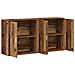 Consolle 2 pezzi Legno Antico 79x38x80 cm Legno Ingenerizzato - Foto miniatura 5