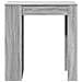 Tavolo Bar con Rastrelliera Grigio 95x47x103,5 cm Multistrato - Foto miniatura 4