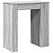 Tavolo Bar con Rastrelliera Grigio 95x47x103,5 cm Multistrato - Foto miniatura 6