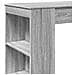 Tavolo Bar con Rastrelliera Grigio 95x47x103,5 cm Multistrato - Foto miniatura 7