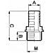 Raccordo Portagomma Dritto Ø 25 Filetto Maschio Confezione Da 5 Pezzi - Foto miniatura 2