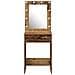 Tavolo da Trucco con Luci LED Legno Antico 50x41x135 cm - Foto miniatura 5