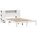Letto Libreria senza Materasso Bianco 135x190 cm Legno di Pino - Foto miniatura 3