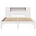 Letto Libreria senza Materasso Bianco 135x190 cm Legno di Pino - Foto miniatura 4