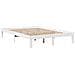 Letto Libreria senza Materasso Bianco 135x190 cm Legno di Pino - Foto miniatura 5