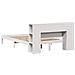 Letto Libreria senza Materasso Bianco 135x190 cm Legno di Pino - Foto miniatura 8