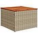 Set Divano da Giardino con cuscino 6 pcs Beige Poly Rattan - Foto miniatura 6