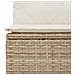 Set Divano da Giardino con cuscino 6 pcs Beige Poly Rattan - Foto miniatura 8