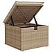 Set Divano da Giardino con cuscino 6 pcs Beige Poly Rattan - Foto miniatura 9