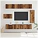 Set mobile TV 8 pcs Legno vecchio 30.5 x 30 x 90 cm - Foto miniatura 2