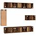 Set mobile TV 8 pcs Legno vecchio 30.5 x 30 x 90 cm - Foto miniatura 9