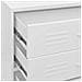 Cassettiera Bianca 80x35x101,5 Cm In Acciaio - Foto miniatura 6