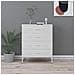 Cassettiera Bianca 80x35x101,5 Cm In Acciaio - Foto miniatura 8