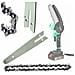 Piastra Guida 12"" Con 2x Catena Per Motosega Elettrica - Acciaio Di Alta Qualità, Resistente All'usura | Compatibile Con Mini Motoseghe 12"" - Foto miniatura 1
