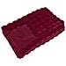 Coperta antiscivolo in finta di coniglio Olite Rosso Bordeaux - Foto miniatura 1