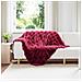 Coperta antiscivolo in finta di coniglio Olite Rosso Bordeaux - Foto miniatura 2