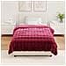Coperta antiscivolo in finta di coniglio Olite Rosso Bordeaux - Foto miniatura 4