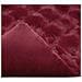 Coperta antiscivolo in finta di coniglio Olite Rosso Bordeaux - Foto miniatura 7