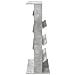 Scaffale per riviste Grigio cemento 70 x 41 x 126 cm - Foto miniatura 6