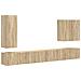 Set di Mobiletto da TV a Parete 6 pcs Rovere Sonoma - Foto miniatura 1