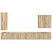 Set di Mobiletto da TV a Parete 6 pcs Rovere Sonoma - Foto miniatura 9