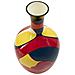 Vaso Rubic Multicolor In Resina A Decoro Astratto 29x59 Cm - Foto miniatura 2