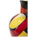 Vaso Rubic Multicolor In Resina A Decoro Astratto 29x59 Cm - Foto miniatura 3