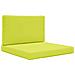 Cuscino per divano da esterno 2 pcs Verde Poliestere - Foto miniatura 1