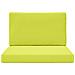 Cuscino per divano da esterno 2 pcs Verde Poliestere - Foto miniatura 6