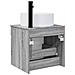 Mobile lavabo da parete Sonoma grigio 49 x 44,5 x 65,5 cm - Foto miniatura 3