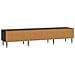 Mobile TV Nero 147 x 34,5 x 32 cm Legno ingegnerizzato - Foto miniatura 6