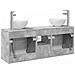 Set di Armadi da Bagno 3 pz Grigio Cemento 49,5 x 35 x 63 cm - Foto miniatura 3