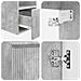 Set di Armadi da Bagno 3 pz Grigio Cemento 49,5 x 35 x 63 cm - Foto miniatura 8