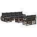 Set Divano da Giardino 10 pz Grigio e Grigio Scuro polyrattan - Foto miniatura 1