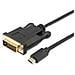 133468 cavo e adattatore video 1,8 m USB C DVI-D Nero - Foto miniatura 1