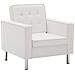 Poltrona Con Rivestimento In Similpelle 75x70x75 Cm Bianco - Foto miniatura 2