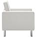 Poltrona Con Rivestimento In Similpelle 75x70x75 Cm Bianco - Foto miniatura 4