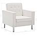 Poltrona Con Rivestimento In Similpelle 75x70x75 Cm Bianco - Foto miniatura 7