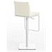 Sgabello Bar Panama in Similpelle E Metallo I Sgabello Alto Girevole E Regolabile 58-82 CM I Sedia Cucina Moderna Crema Metallo Bianco Opaco - Foto miniatura 4