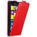 Custodia Compatibile Con Nokia Lumia 1520 In Rosso Mela - Coperchio Protettivo In Design Flip Con Chiusura Magnetica - Foto miniatura 1