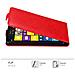 Custodia Compatibile Con Nokia Lumia 1520 In Rosso Mela - Coperchio Protettivo In Design Flip Con Chiusura Magnetica - Foto miniatura 5