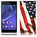 Custodia Compatibile Con Sony Xperia M2 Con Stampa Stars And Stripes - Hard Case Coperchio Protettivo Con Design Alla Moda - Foto miniatura 1
