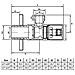 1/2"" X 1/2"" Inch Bsp Angolato Valvola Ceramica Cromato Quadrata Rubinetto Lavabo Connettore - Foto miniatura 2