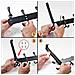 Sopra La Porta Gancio Del Gancio Acciaio Inossidabile Ganci Per Porta Con 15 Ganci Heavy Duty Bagagli Rack Hanger Parete Per Il Cappotto I Vestiti Asciugamani Borsa Veste (nero Porte Spessore 2 Cm) - Foto miniatura 3