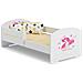 Luk 140x70 Letto Per Bambino Con Ringhiera + Materasso E Giroletto Girl With Wings - Foto miniatura 1